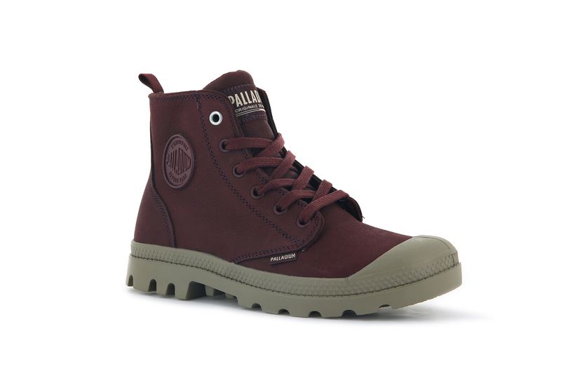 Decadent Chocolate Women's Palladium Pampa Hi Zip Sl Boots | Israel  CPVQJR-034