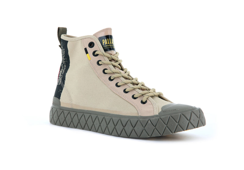 Desert Kids' Palladium Palla Ace Supply Mid Low Tops | Israel  NBXODR-984