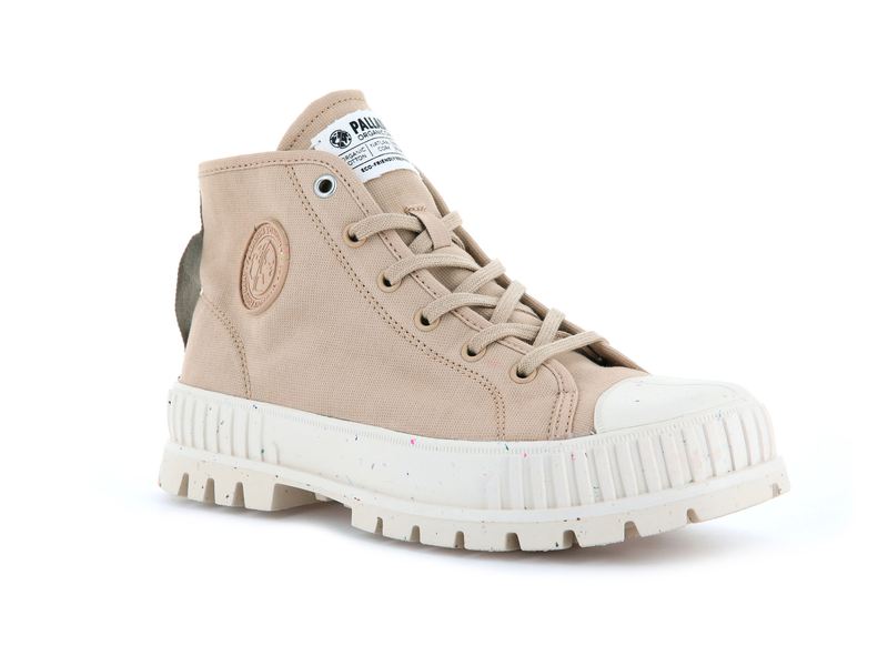 Desert Kids' Palladium Pallashock Mid Organic High Tops | Israel  QDNIZH-142