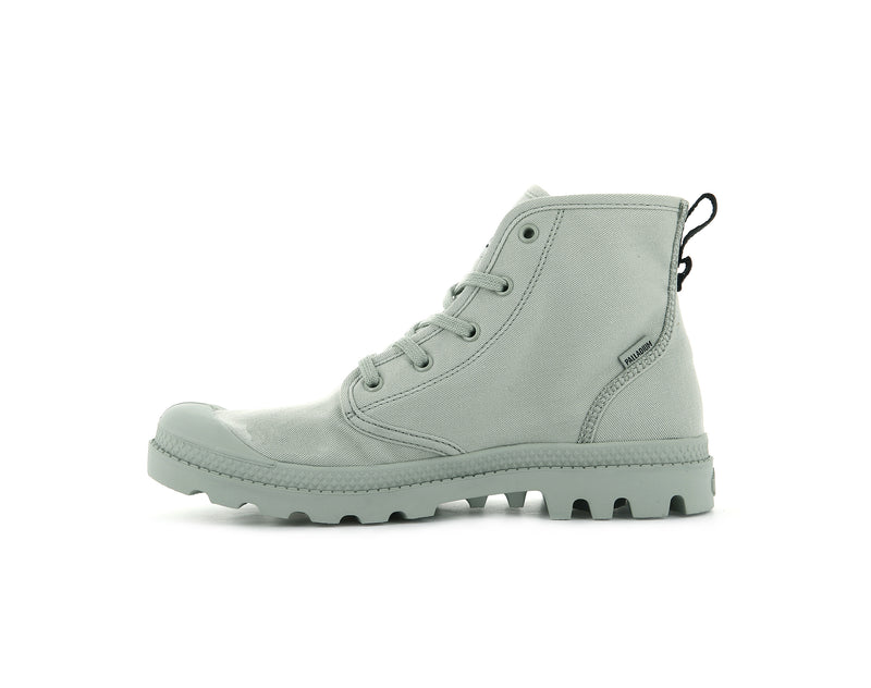 Desert Sage Women's Palladium Pampa Hi Twill High Tops | Israel  LIVBUP-468