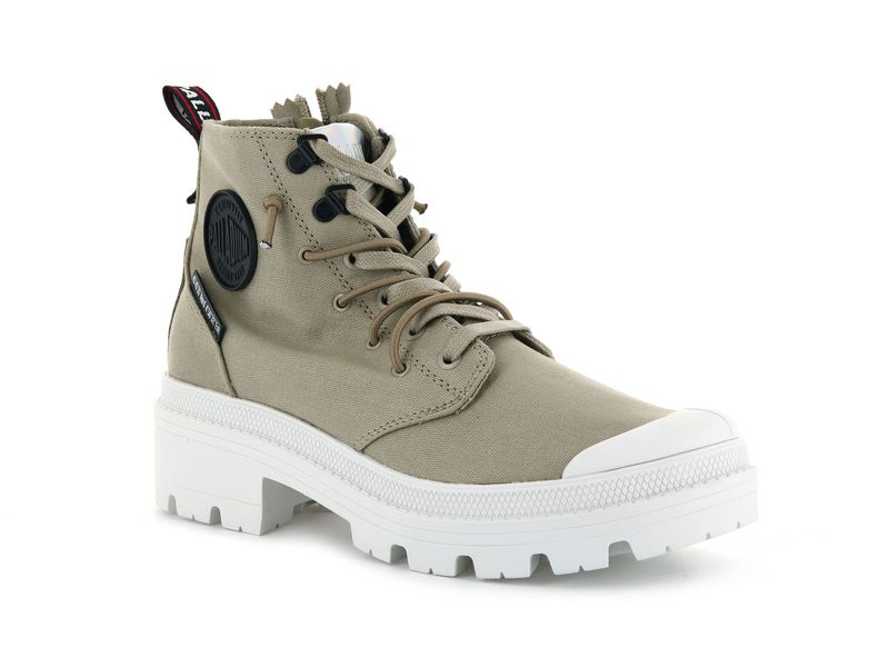 Dune Women's Palladium Pallabase Metro Boots | Israel  PAXZTW-287