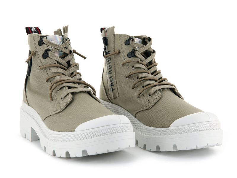 Dune Women's Palladium Pallabase Metro High Tops | Israel  XBNLDA-912