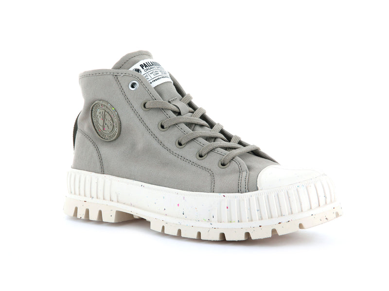 Dune Women's Palladium Pallashock Mid Organic High Tops | Israel  SWJBMF-743