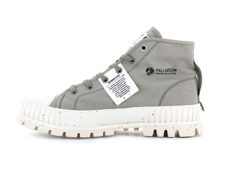 Dune Women's Palladium Pallashock Mid Organic High Tops | Israel  SWJBMF-743