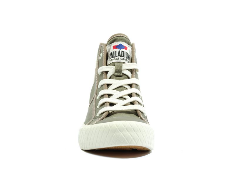 Dusky Green Men's Palladium Palla Louvel High Tops | Israel  ZHLWBE-830