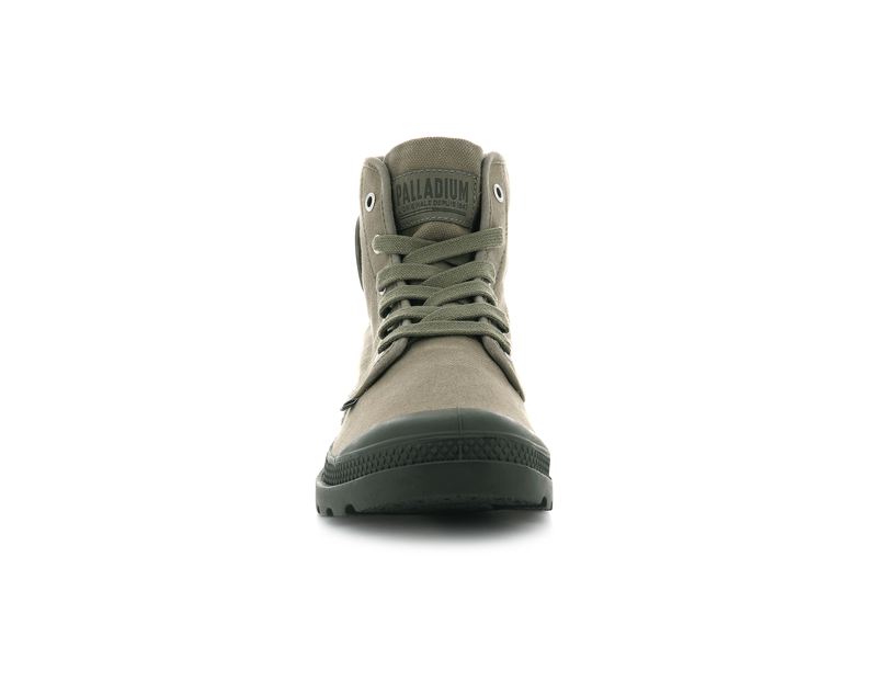 Dusky Green Men's Palladium Pampa Hi High Tops | Israel  UJLPVQ-053