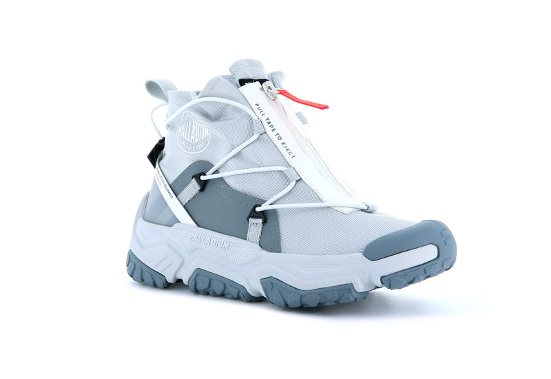 Glacier Grey Men's Palladium Off-Grid Hi Zip Waterproof + Low Tops | Israel  IRJQMZ-914