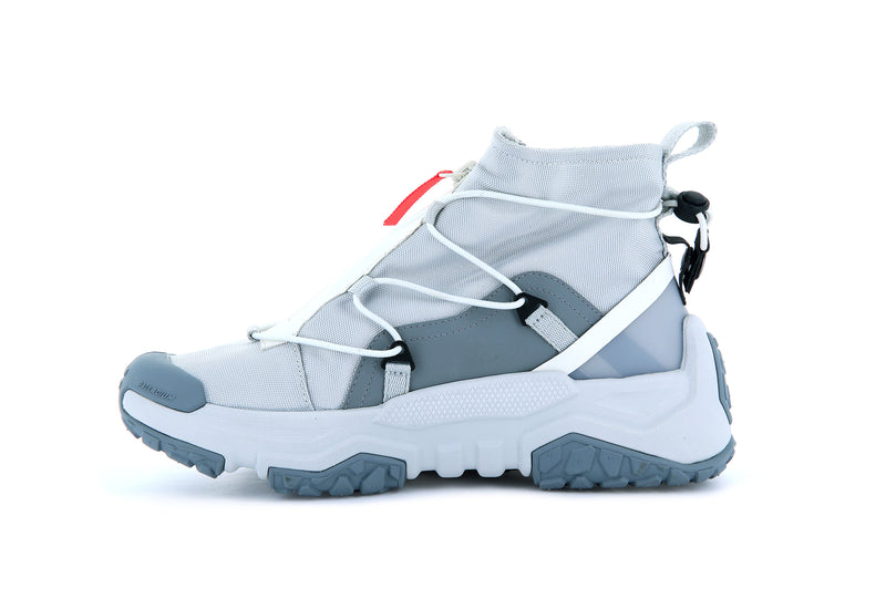 Glacier Grey Men's Palladium Off-Grid Hi Zip Waterproof + Low Tops | Israel  IRJQMZ-914