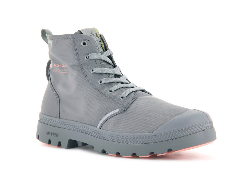 Gray Flannel Men\'s Palladium Pampa Lite+ Recycle Wp+ Boots | Israel  FTZBUI-705