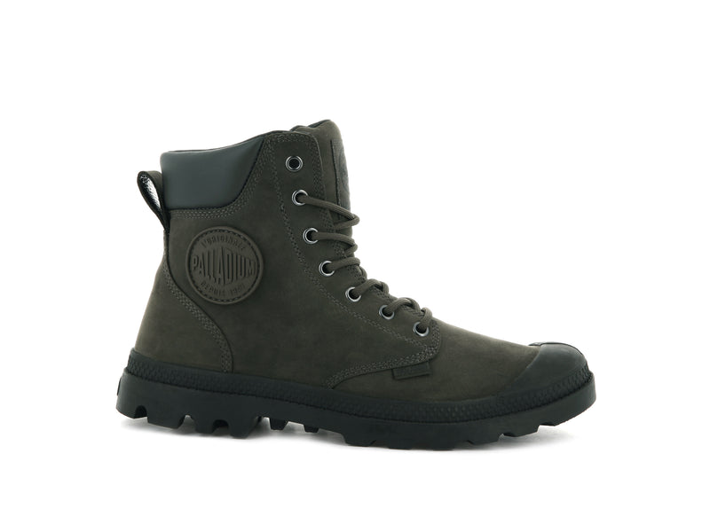 Major Brown Women\'s Palladium Pampa Cuff Wp Lux Boots | Israel  VBTEPF-934