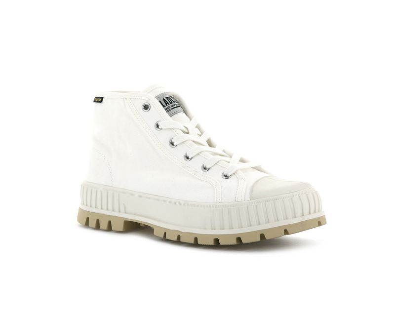 Marshmallow Women's Palladium Pallashock Mid Og High Tops | Israel  NGEYTX-953