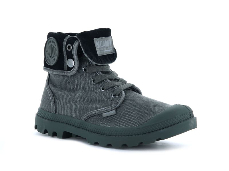 Metal/Black Men's Palladium Baggy Boots | Israel  VRSJPX-287