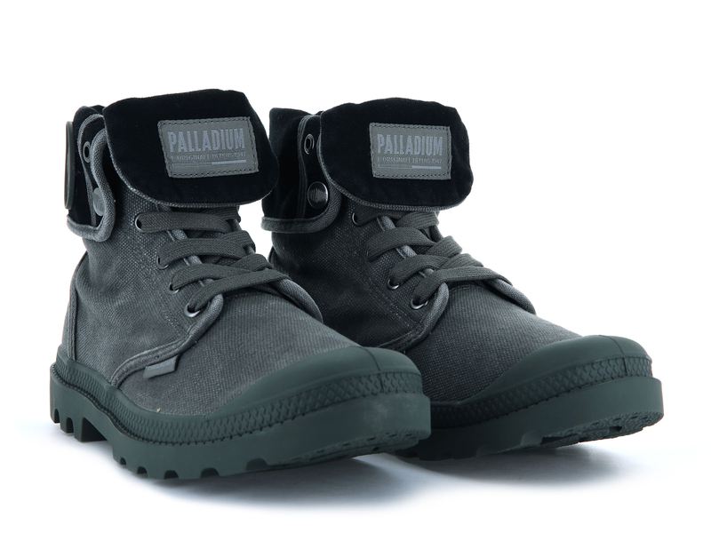 Metal/Black Men's Palladium Baggy Boots | Israel  VRSJPX-287