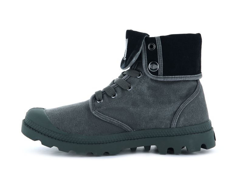 Metal/Black Men's Palladium Baggy High Tops | Israel  YEXPSF-453