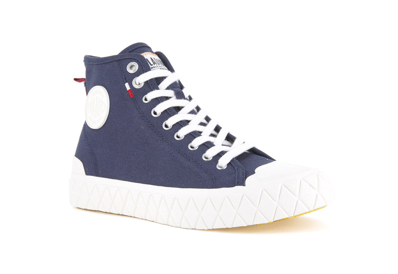 Mood Indigo Men's Palladium Palla Ace Canvas Mid High Tops | Israel  YDWTSP-570