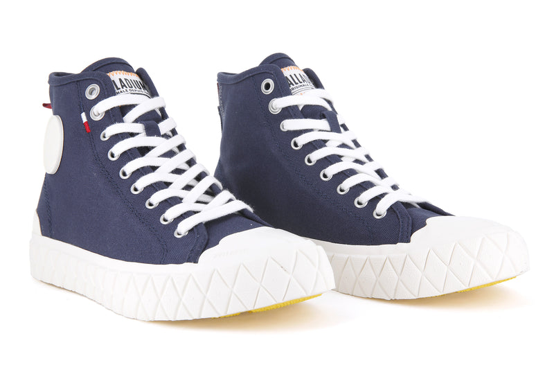 Mood Indigo Men's Palladium Palla Ace Canvas Mid High Tops | Israel  YDWTSP-570