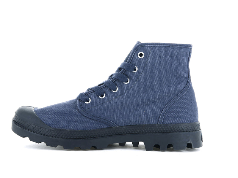 Moodindigo/Anthrcite Men's Palladium Pampa Hi High Tops | Israel  QEFPZD-925