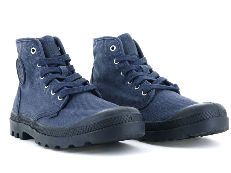 Moodindigo/Anthrcite Men's Palladium Pampa Hi High Tops | Israel  QEFPZD-925