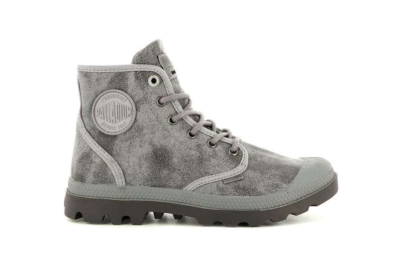 Moon Rock Women\'s Palladium Pampa Hi Wax High Tops | Israel  PYJOUI-509