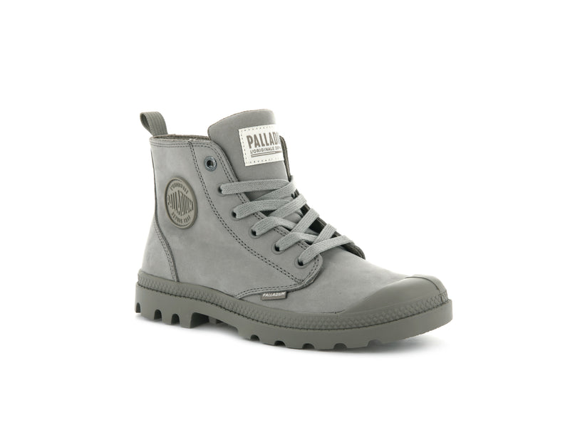 Moonrock Women's Palladium Pampa Hi Zip Nubuck Boots | Israel  QXEUVL-630