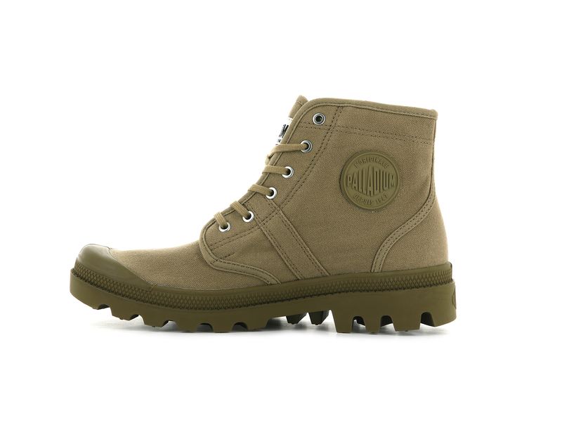 Olive Men's Palladium Pallabrousse Legion High Tops | Israel  ENAJIH-853