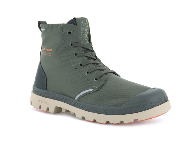 Olive Night/Beluga Kids' Palladium Pampa Lite+ Recycle Wp+ Boots | Israel  SYUIRJ-728