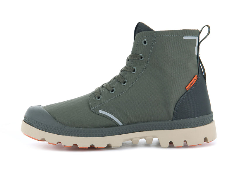 Olive Night/Beluga Kids' Palladium Pampa Lite+ Recycle Wp+ Boots | Israel  SYUIRJ-728