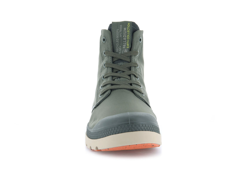 Olive Night/Beluga Men's Palladium Pampa Lite+ Recycle Wp+ Boots | Israel  IKVODE-067