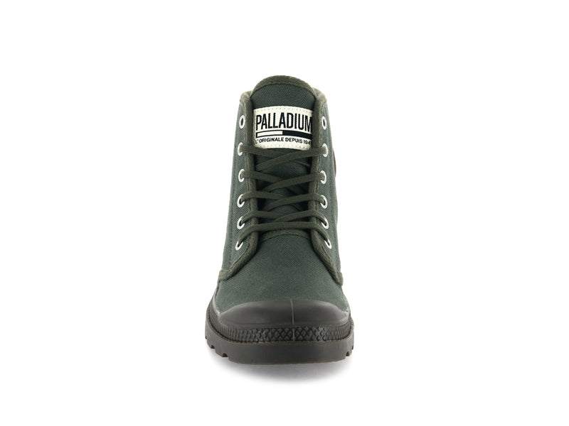 Olive Night Black Men's Palladium Pampa Hi Originale High Tops | Israel  XTUPVM-140