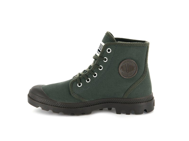 Olive Night Black Men's Palladium Pampa Hi Originale High Tops | Israel  XTUPVM-140