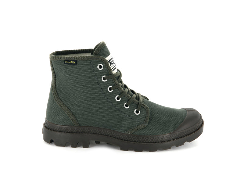 Olive Night Black Women\'s Palladium Pampa Hi Originale Boots | Israel  EMWHNP-321