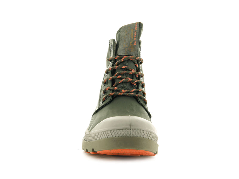 Olive Night/Butternut Kids' Palladium Pampa Lite+ Recycle Wp+ Boots | Israel  VIWNJO-987