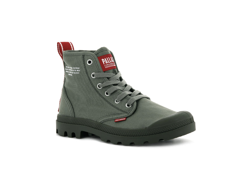 Olive Night Kids' Palladium Pampa Hi Dare Boots | Israel  FDVJCR-138