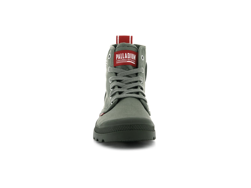 Olive Night Kids' Palladium Pampa Hi Dare Boots | Israel  FDVJCR-138