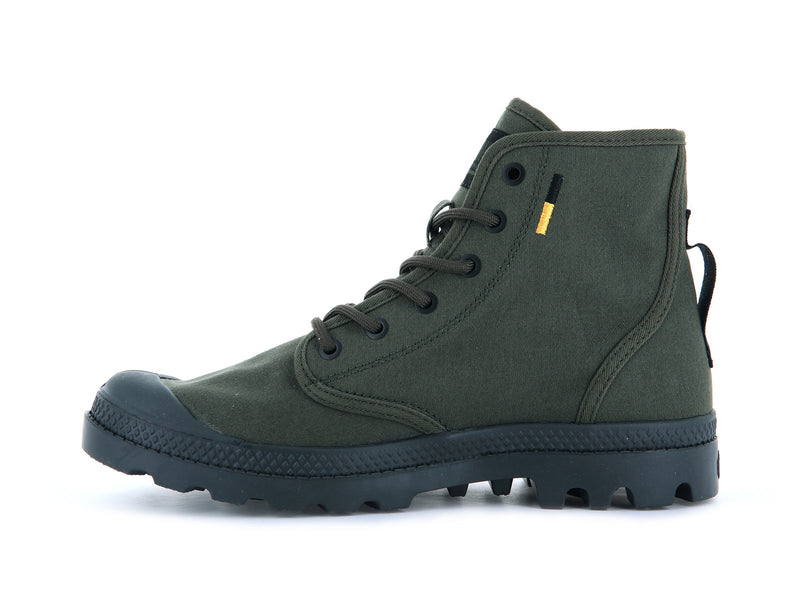 Olive Night Kids' Palladium Pampa Hi Htg Supply Boots | Israel  CUPHJS-381