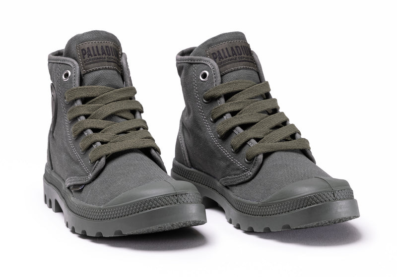 Olive Night Kids' Palladium Pampa Hi V Boots | Israel  JEOBGN-465