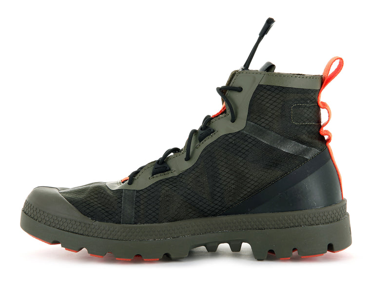 Olive Night Kids' Palladium Travel Lite+ Adventure Boots | Israel  XIJETO-631