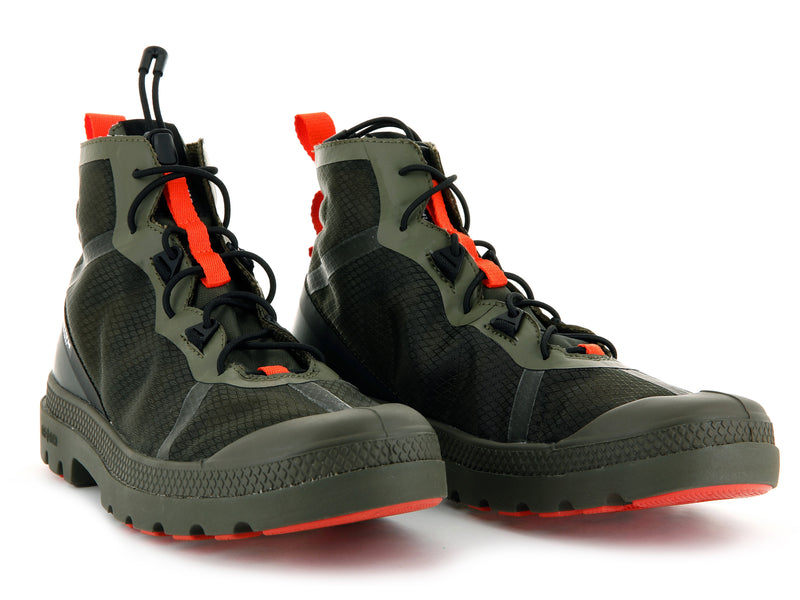 Olive Night Kids' Palladium Travel Lite+ Adventure Boots | Israel  XIJETO-631