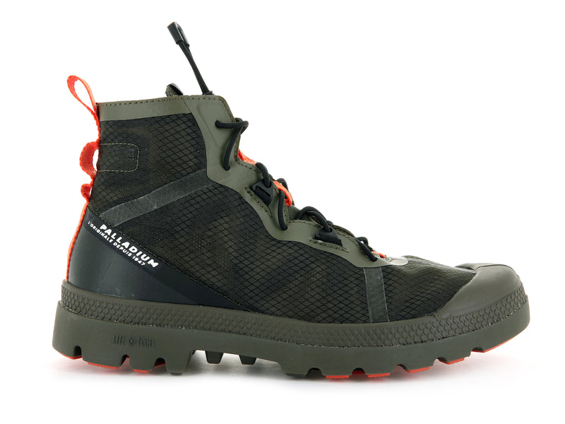 Olive Night Kids\' Palladium Travel Lite+ Adventure Boots | Israel  XIJETO-631