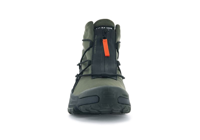 Olive Night Men's Palladium Off-Grid Hi Zip Waterproof + Low Tops | Israel  RZFIVD-870