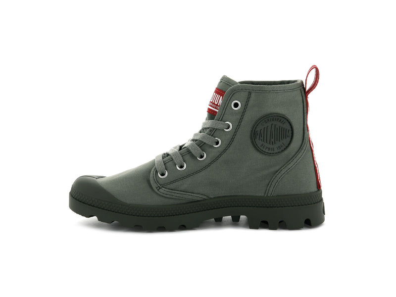 Olive Night Men's Palladium Pampa Hi Dare Boots | Israel  GYSKDR-324