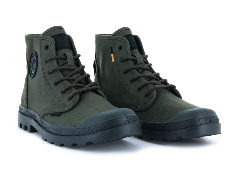 Olive Night Men's Palladium Pampa Hi Htg Supply High Tops | Israel  YXGCRT-259