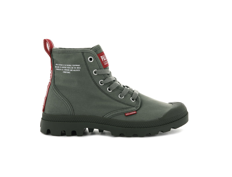 Olive Night Women\'s Palladium Pampa Hi Dare Boots | Israel  KVFZUT-154