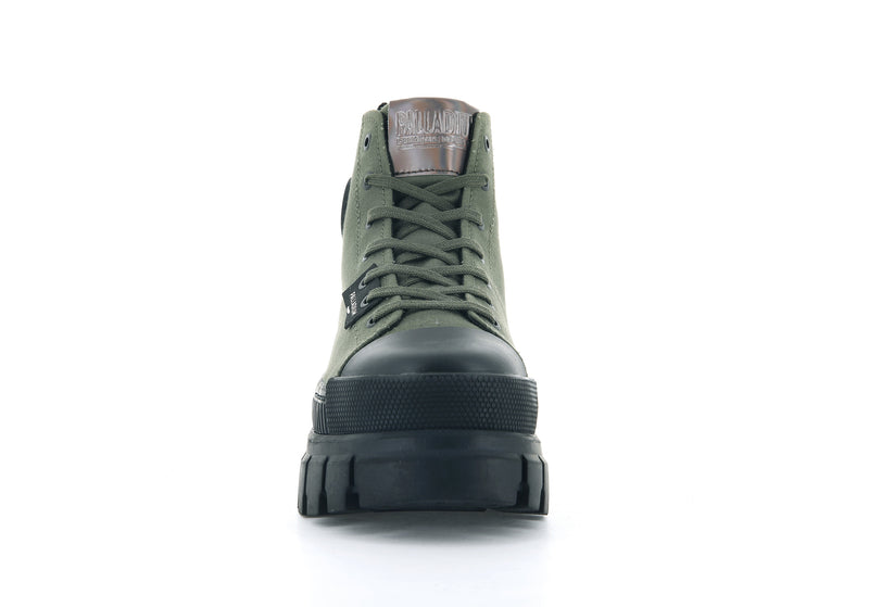 Olive Night Women's Palladium Revolt Hi Tx High Tops | Israel  LMXHTC-723