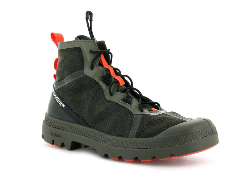 Olive Night Women's Palladium Travel Lite+ Adventure Boots | Israel  JWSRVL-509