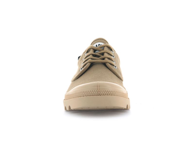 Olive Women's Palladium Pallabrousse Oxford Low Tops | Israel  WTHINM-530