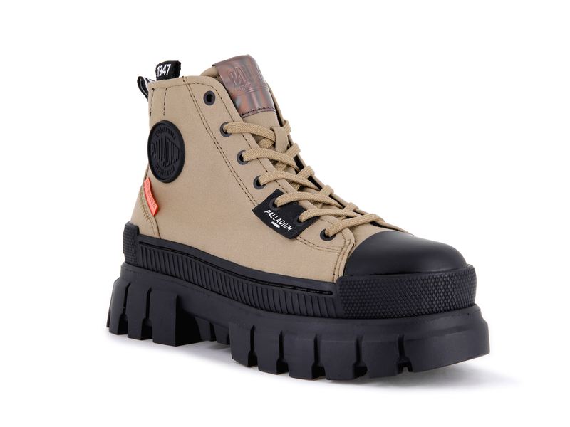 Olive Women's Palladium Revolt Hi Tx High Tops | Israel  YZLMSX-352