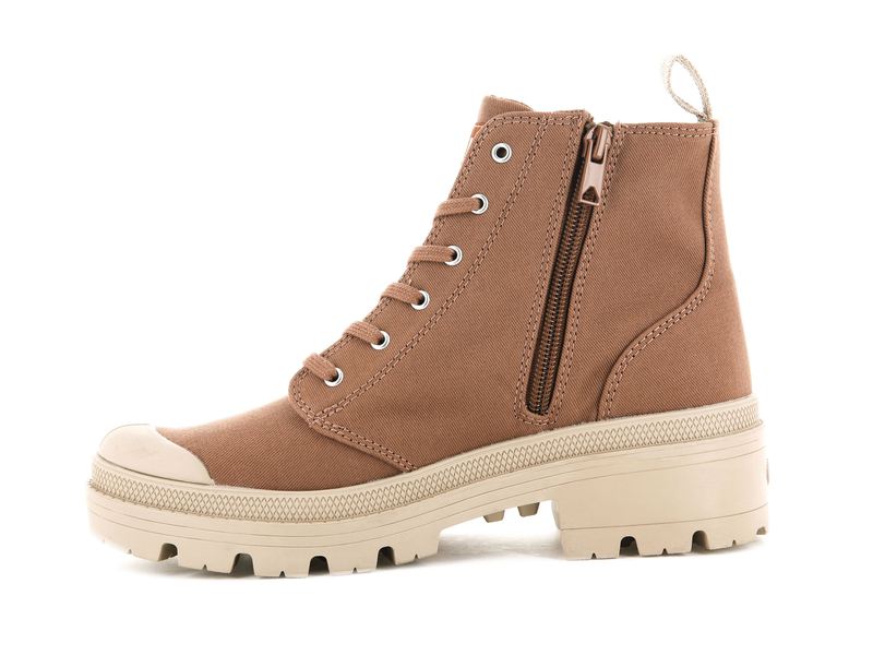 Peru Archive Women's Palladium Pallabase Twill Boots | Israel  BDOZPM-186