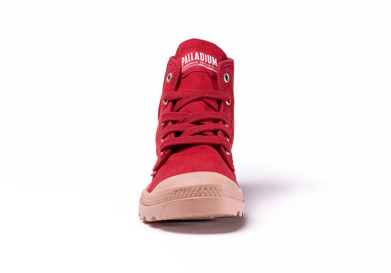 Red Salsa Kids' Palladium Pampa Hi V Boots | Israel  CVIZJX-053