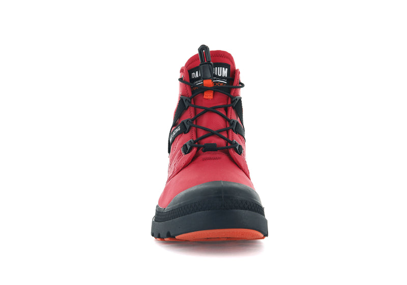 Red Salsa Men's Palladium Pampa Travel Lite+ Waterproof High Tops | Israel  OHMBSQ-607